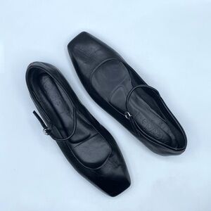 Aeyde Uma Leather Mary Jane Ballerina Flats